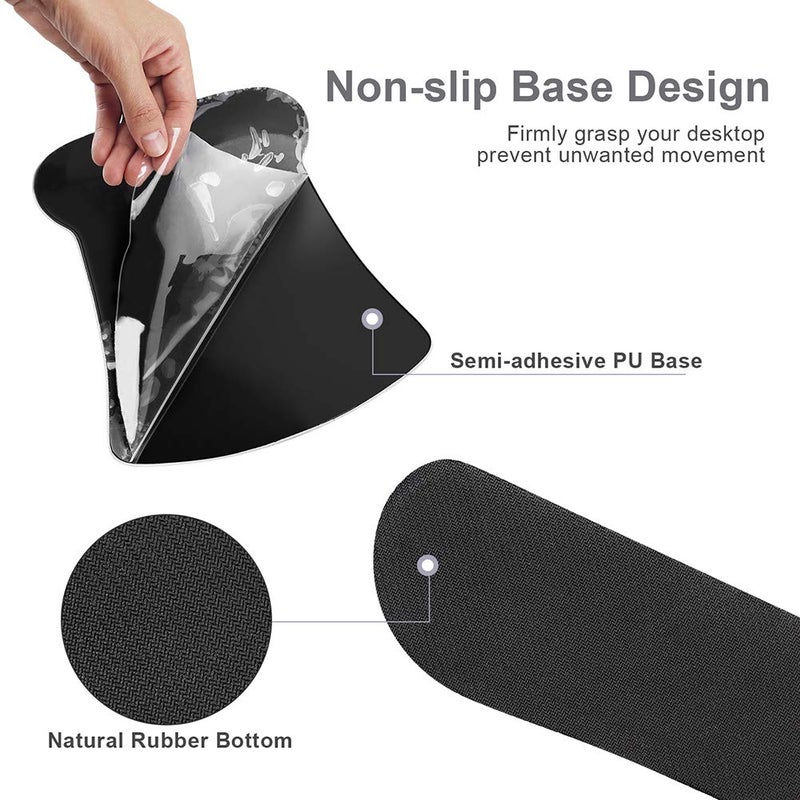 iVeze Mouse Pad with Wrist Support and Keyboard Wrist Rest Pad Set,Ergonomic Mouse Pads for Computers Laptop,Non-Slip Comfortable Mousepad w/Raised Memory Foam for Easy Typing Pain Relief (Eiffel Tower) - Image 5
